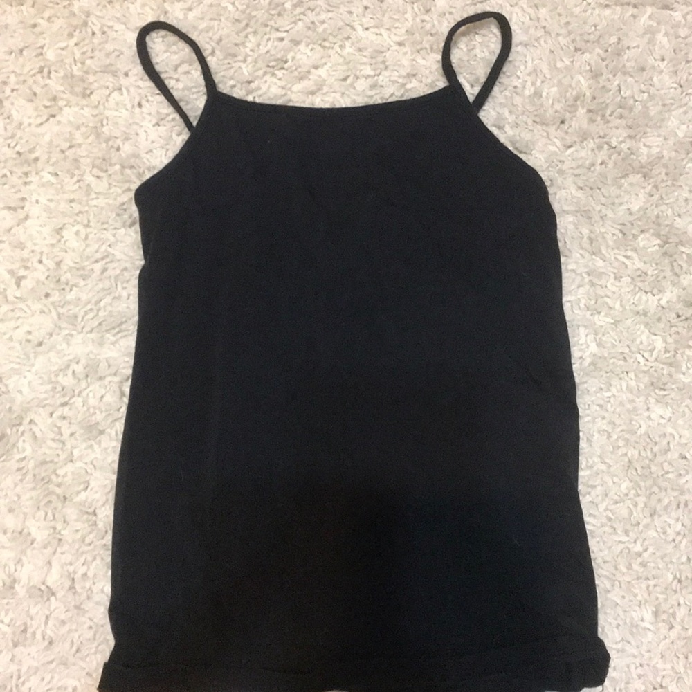 Black tank top